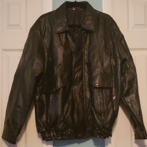 Genuine Leather Mens Coat XL
